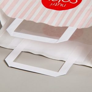 Flat handle paper bags