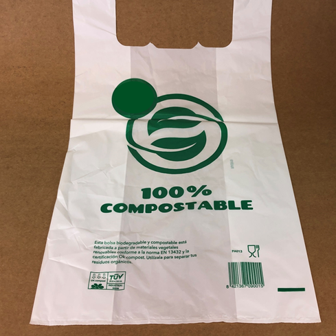 biodegradable t shirt bolsas