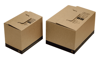 Cajas de cartón ecommerce reutilizable ropa