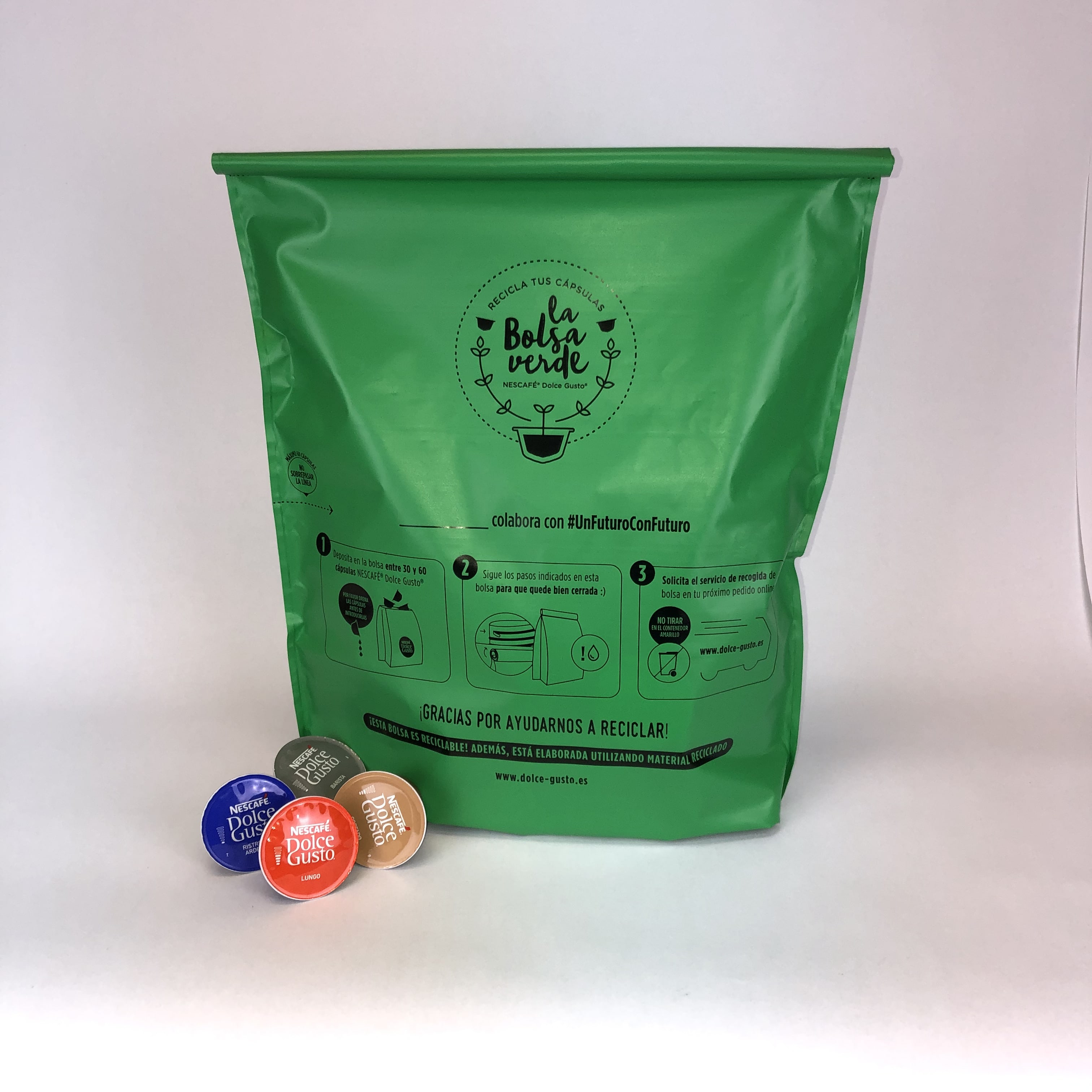 plastico reciclado bolsa dolce gusto