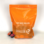 Bolsa plastico reciclado capsulas Nespresso-min